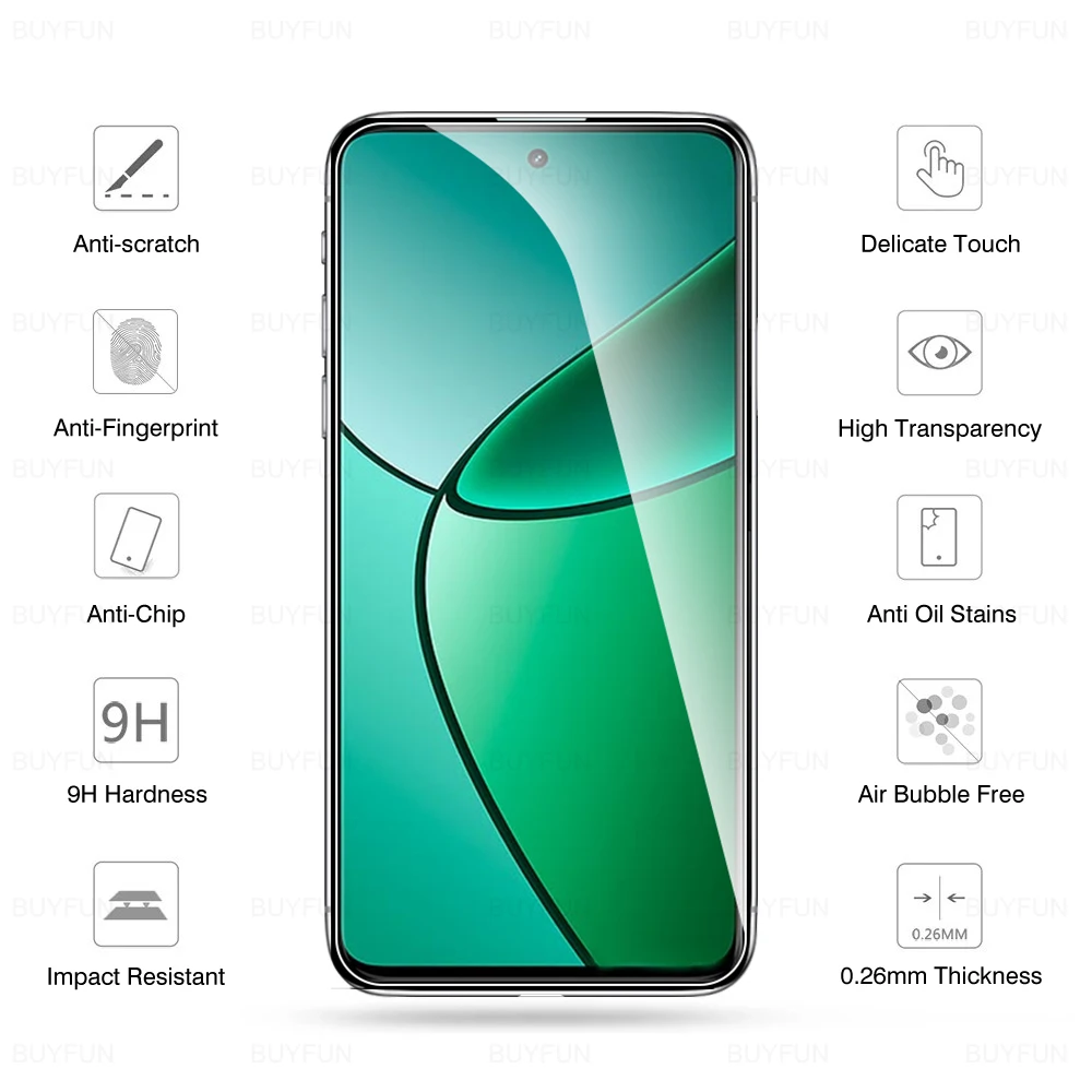 6in1 For Realme12 Plus High definition tempered glass realmi realm 12 12plus 12＋ 12x 12 x 5G screen protector lens film 6.67inch