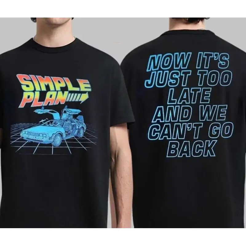 Simple Plan Japan Tour 2025 Back To Future Style T Shirt Us984