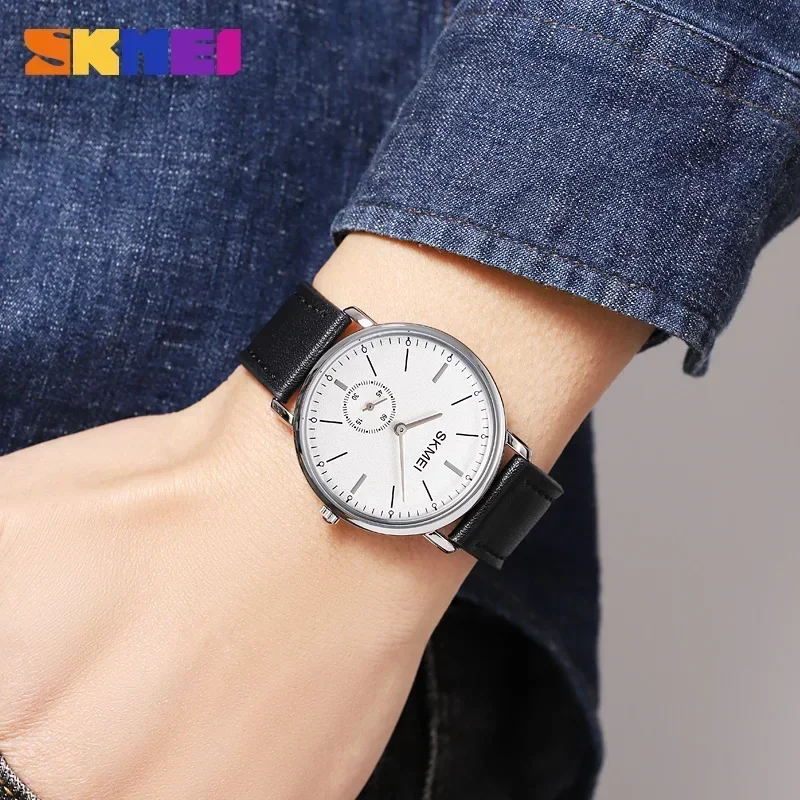 SKMEI 2308 فاخر مقاوم للماء كرونوغراف للصدمات الرياضة رجالي ساعات المعصم ساعة كوارتز ساعة للرجال Relogio Masculino