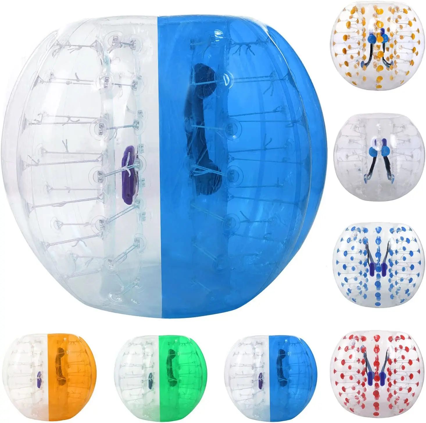 Free Shipping 3 Pieces 1.5m  Inflatable Bubble Soccer Football And 3m Large Grass Earth Zorb Ball  Bumper Loopy Ball