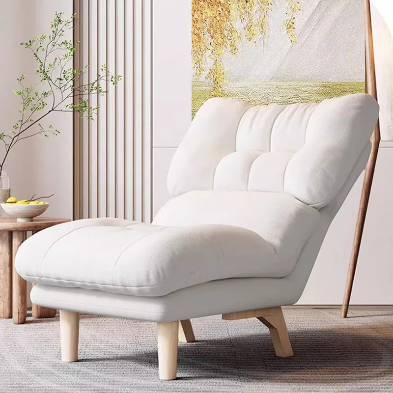 Wooden Leather Living Room Chairs Arm Sofa Office Computer Gaming Makeup Balcony Kneeling Chairs Luxury Sillon Home Furniture