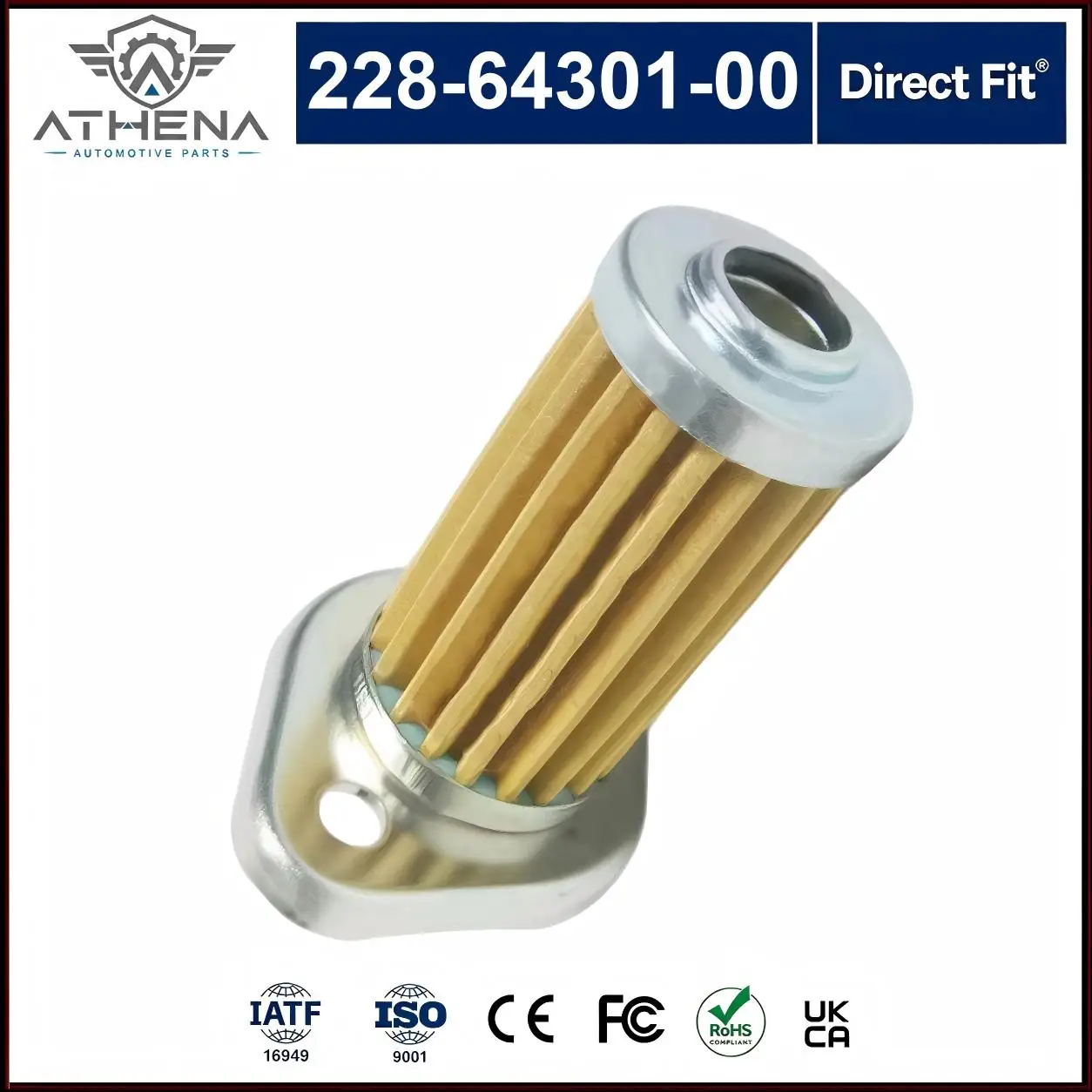 228-64301-00 Oil Filter Fix Oil Contamination Poor Lubrication For Robin RGD5000 RGD3700 Yamaha EDA5000E 2286430100