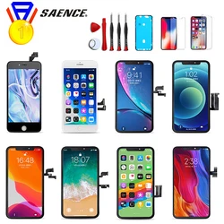 Incell-pantalla LCD FHD + para iPhone X, XR, XS Max, 11, 12, 13 Pro Max, Mini, 7, 8, 6S Plus, con pantalla táctil 3D de repuesto, sin píxeles muertos