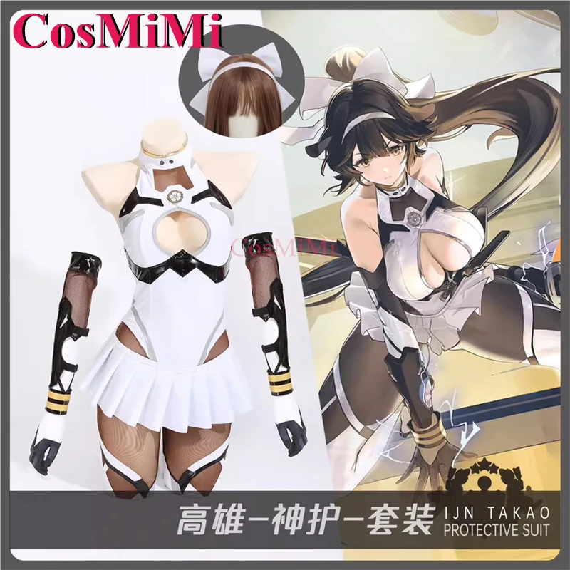 

CosMiMi Hot Game Azur Lane IJN Takao Cosplay Costume Fashion Sweet Protective Suit Full Set Carnival Party Role Play Clothing