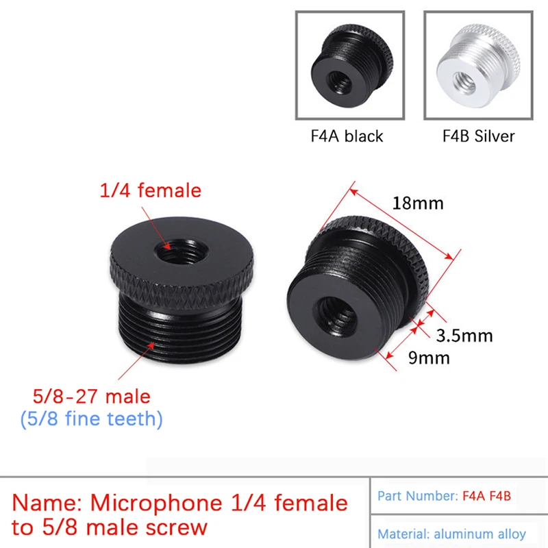 Microphone Conversion Screws 1/4