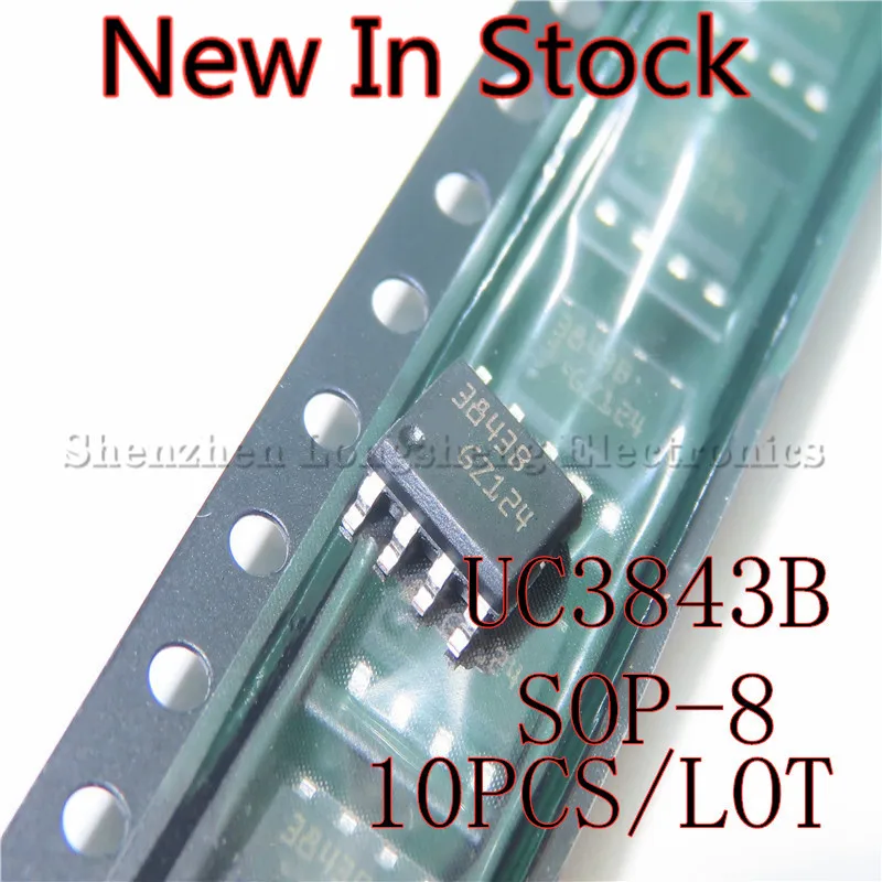 10PCS/LOT UC3843BD1R2G UC3843B 3843B SOP-8 SMD pulse width control circuit New In Stock Original Quality 100%