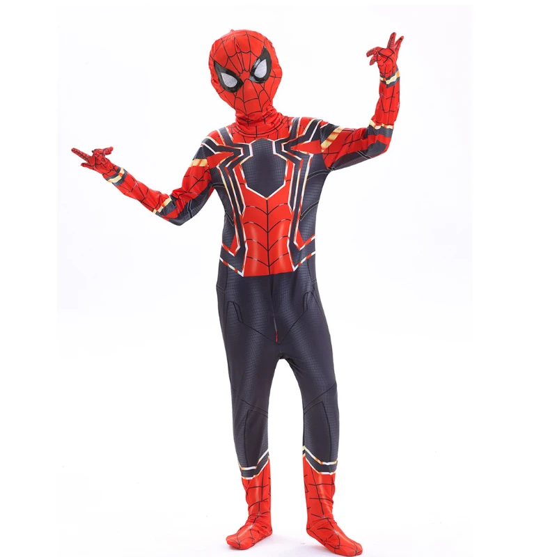 Spider Man Stretto Little Black Spider Miles Tuta da bambino straordinario costume cosplay di Halloween