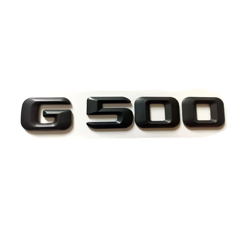 Matte Black G 500 Car Trunk Rear Letters Words Number Badge Emblem Decal Sticker for G Class G500