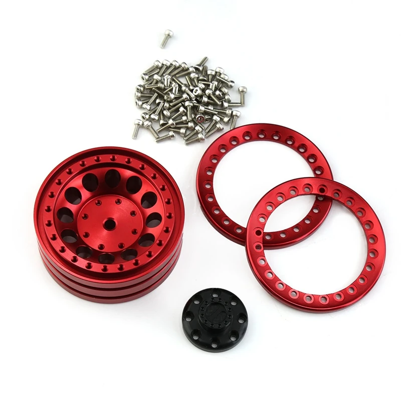 4 Pcs RC Crawler Car Wheel Rims Fit For 1/10 RC Crawler TRX4 RC4WD D90 Axial SCX10 90028 90035 90046 90047