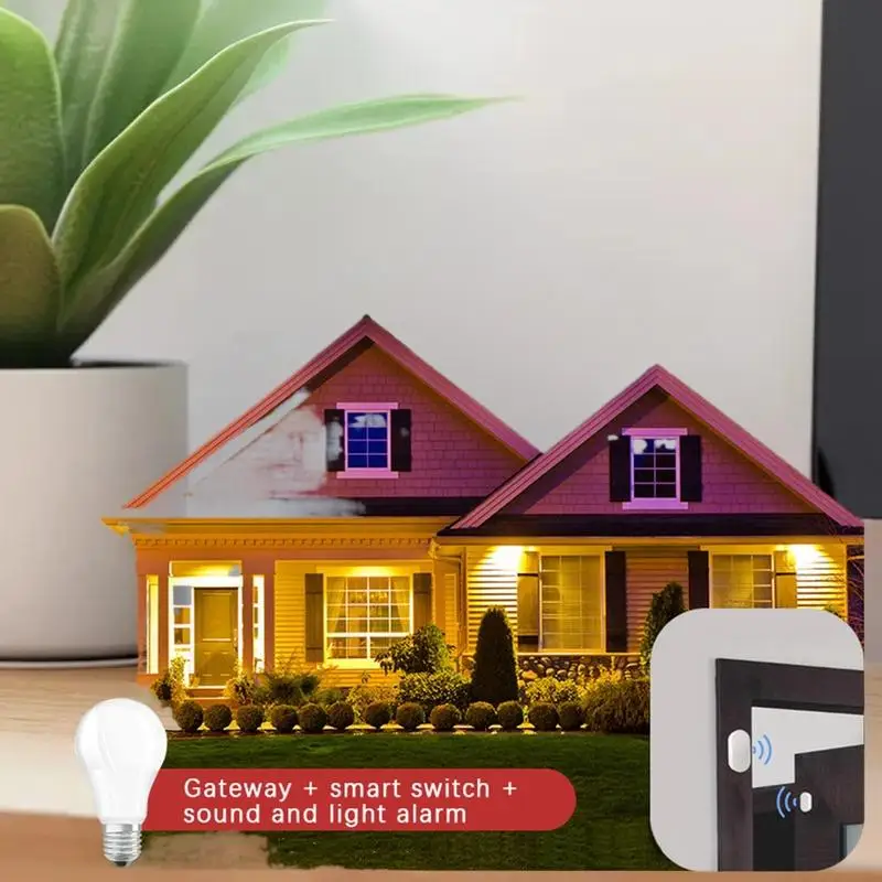 

Wi-Fi умная сирена сигнализация охранная звуковая и световая сигнализация датчик для дома Smart Life управление через приложение Alexa Google Assistant