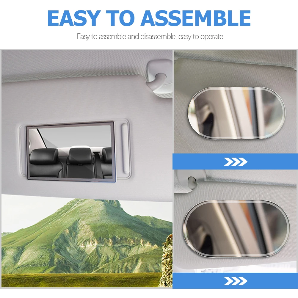

Car Makeup Mirror Sun Visor Clear Imaging Compact Lightweight Automotive Interior Vanity Mirror for Women Car Decor