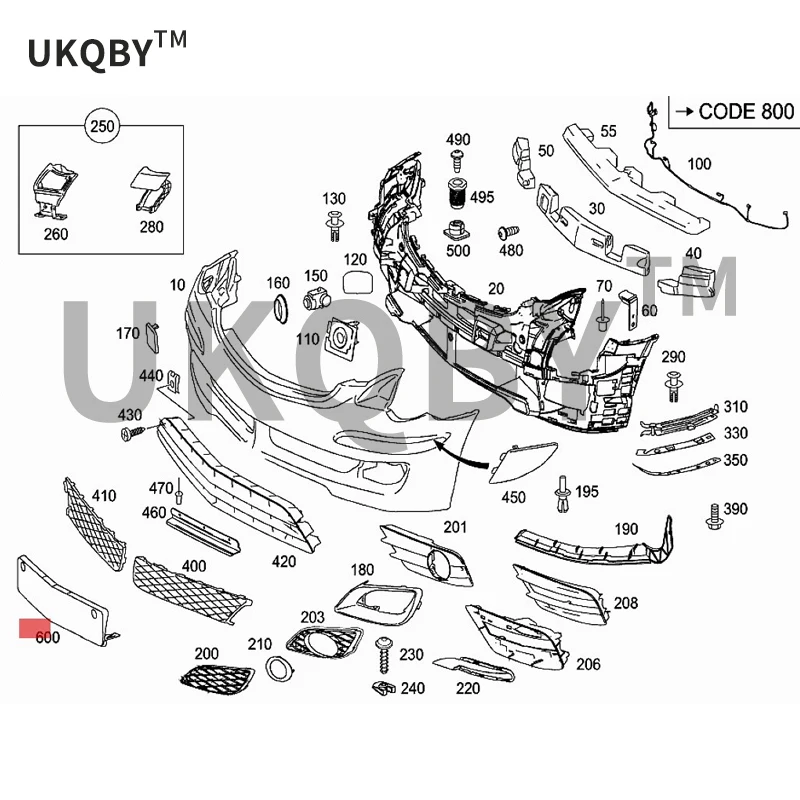 لوحة ترخيص المصد الأمامي المصد الأمامي ، FG2 ، 20F G25 50 fg 022