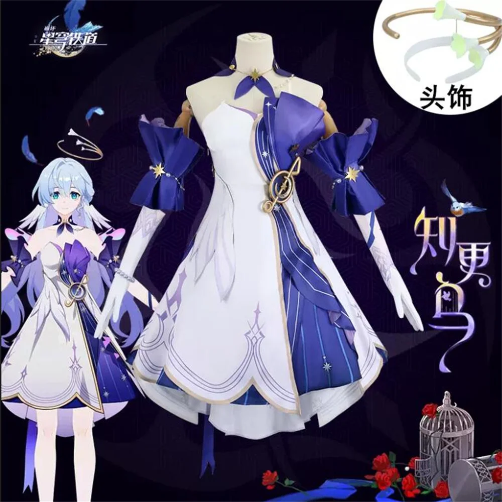 

Robin Honkai Star Rail Honkai Impact Cosplay Costume Dress Uniform Coat Cloak Halloween Christmas RainbowCos0 W4038