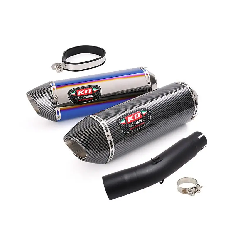 

For Honda CM300 Rebel500 2017-2023 Motorcycle Exhaust System Black Mid Link Pipe Slip On 51mm Muffler Stainless Steel Tip Baffle