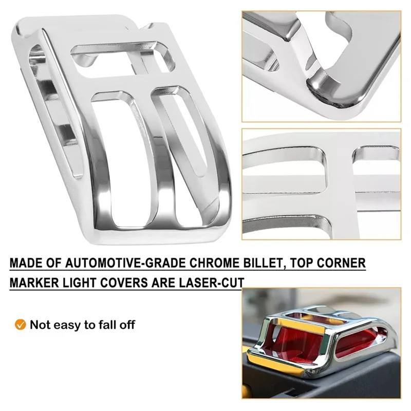 

A77Q-автомобильный верхний угловой габаритный фонарь, защитная клетка, хромированные накладки на заготовку для Hummer H2 2003-2009