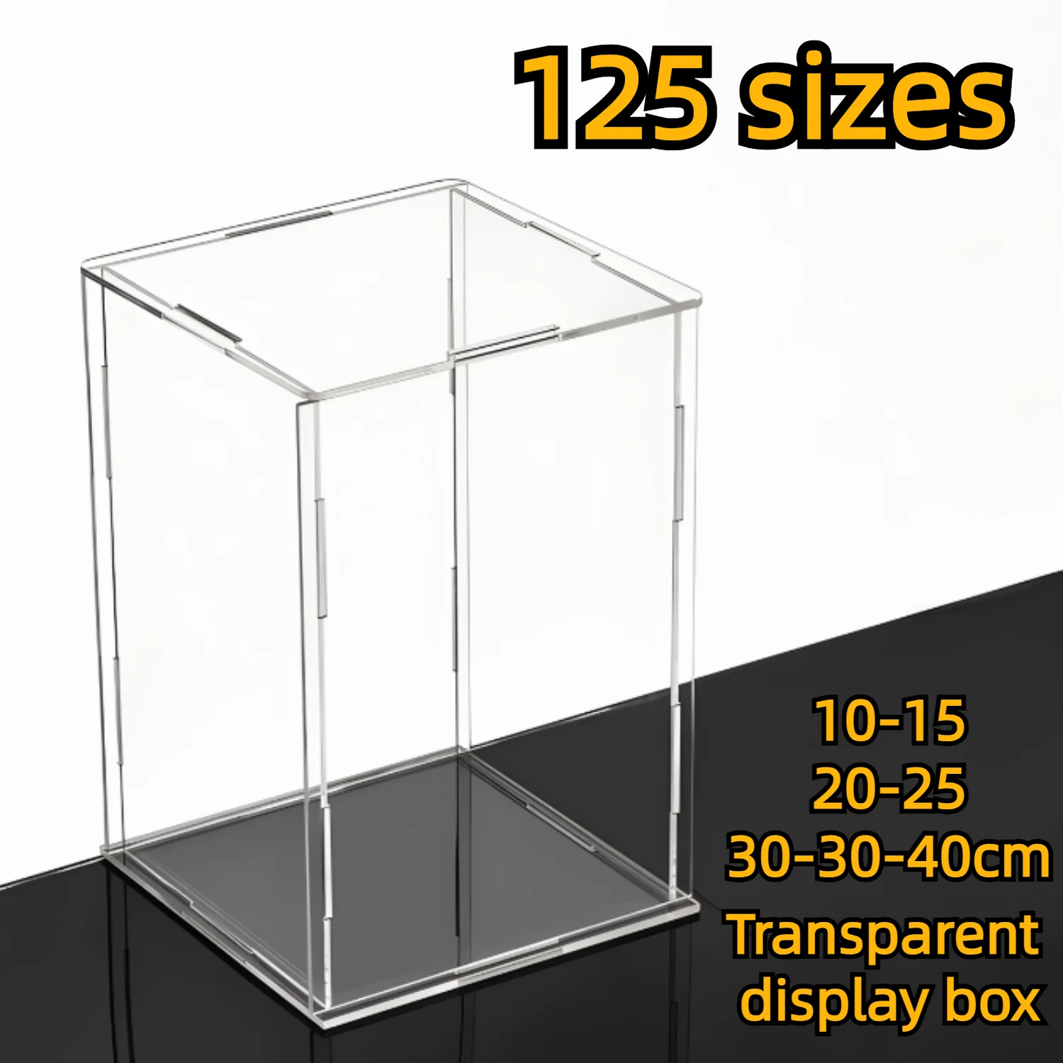 1pcs,Clear Acrylic Display Case Countertop Box Organizer Stand Dustproof Protection Showcase for Action Figures/Toys/Collectible