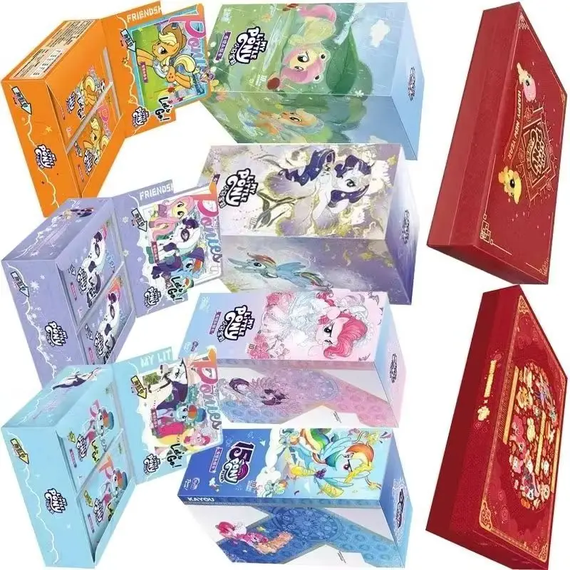 KAYOU My Little Pony Characters X Sanrio Card Good Luck League My Little Pony Year Gift Box Cute Anime Collection Cards Toy Gift