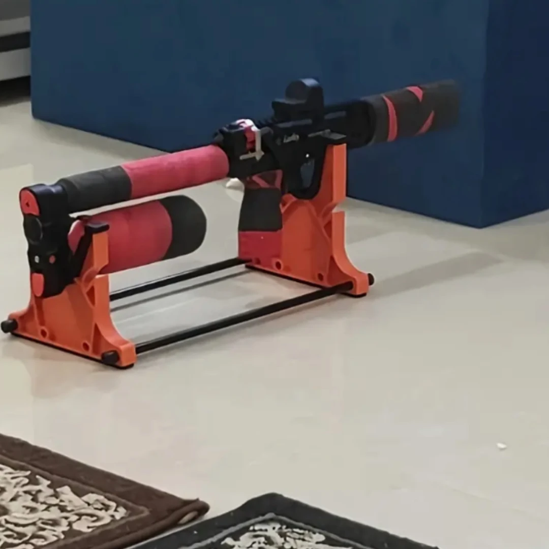 ขาตั้งปืนอเนกประสงค์สําหรับการทําความสะอาดและบํารุงรักษาปืนไรเฟิล มีอานขึ้นรูป ช่องก้านทําความสะอาดที่มีความแม่นยํา