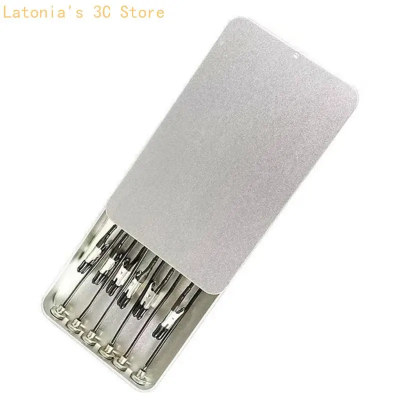 12Pcs Metal and Plastic Flexible Clamps with Bendable Neck for Stable Position X3UB