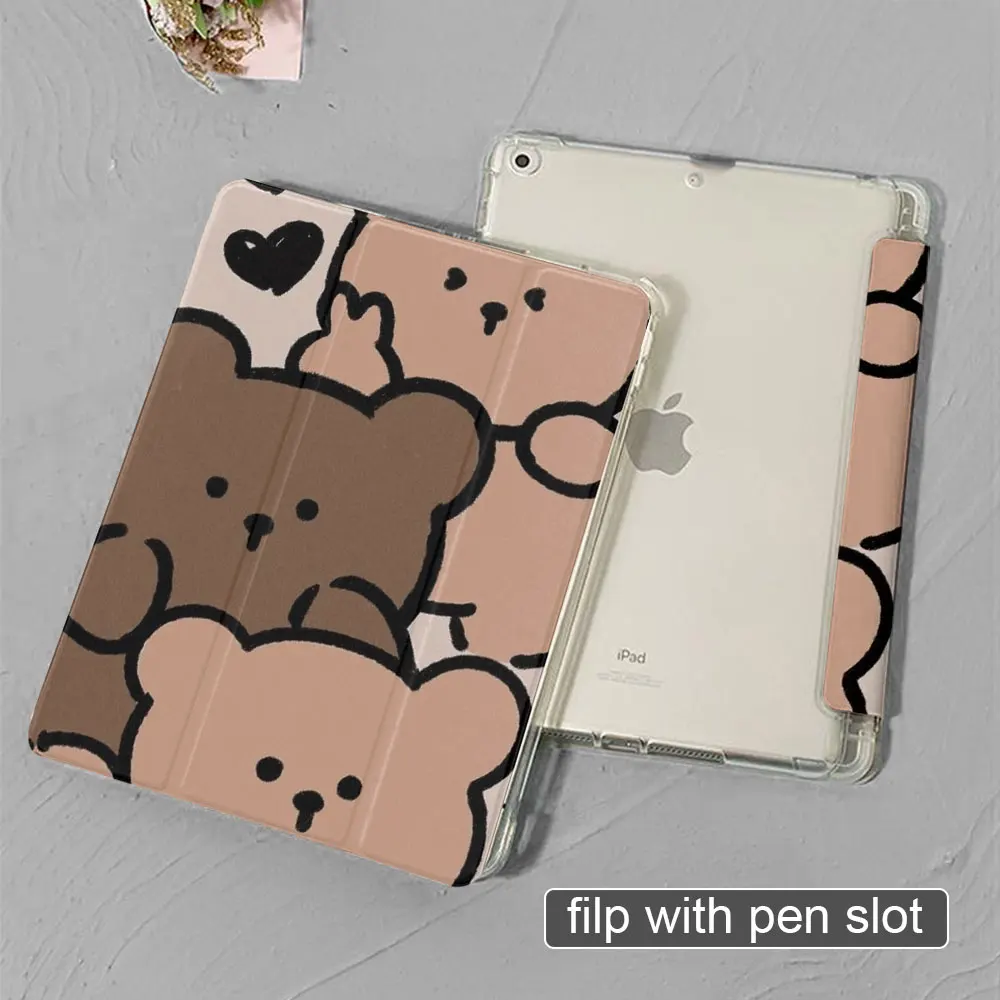 For Ipad case 2022Pro 11 Case Air4 10.9 Funda For 5th 6th Generation Case Mini 6 Air5 Cover with pen slot