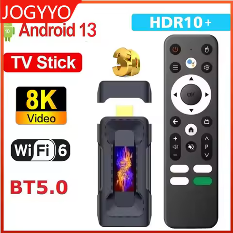 TV Stick Android 13 USB 3.0 WIFI6 TV98 RK3528 HD 8K H.265 2.4G&amp;5G Wifi BT Voice Remote 4K Streaming ATV Smart TV Box 2GB 16GB