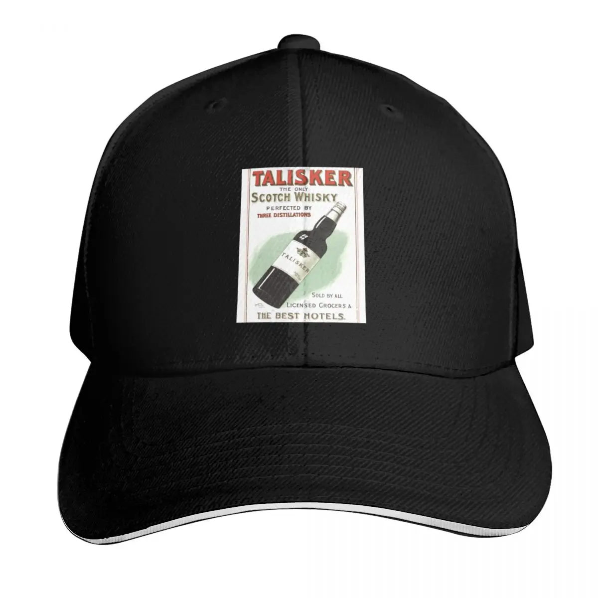 Talisker Scotch Whisky Australian Vintage Poster Gorra de béisbol Bolsa de playa Sombreros de protección solar para hombres Lujo para hombres y mujeres