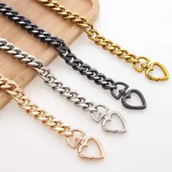 1pc Heart Shape Metal Purse Chain Strap Extender for Accessory Charms, Lengthen Crossbody Shoulder Handbags Strap