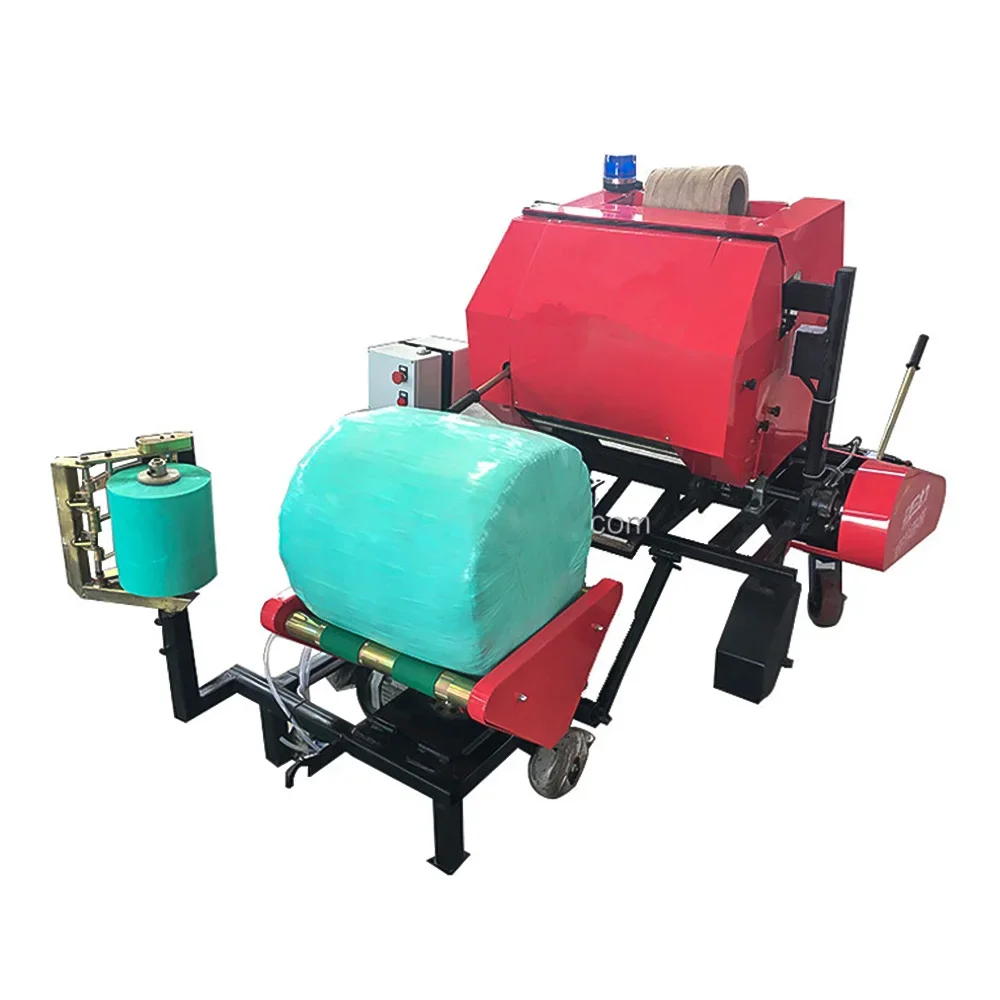 Agricultural Feed Crushing and Baling Machine Automatic Green Storage Forage Corn Straw Crushing and Baling Wrapping Machine