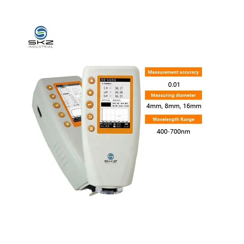 2026 SKZ700S Black Gloss Meter Button Operation with Record Data Storage for Multi-Sample Surface Gloss Detection
