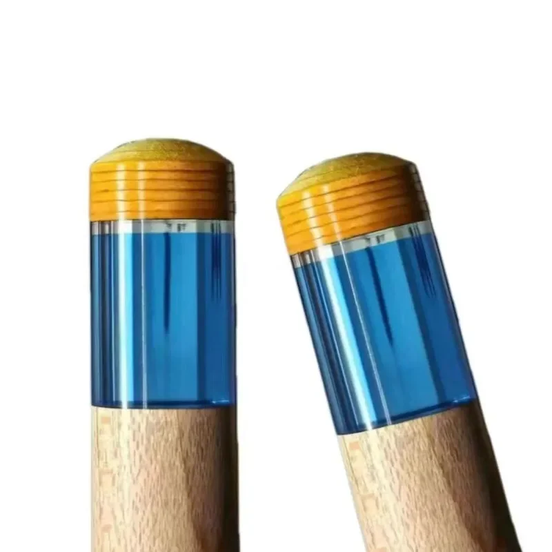 Сменные насадки для бильярдного кия, прозрачный пластиковый стержень, 6 цветов, диаметр 15 мм и длина 25 мм