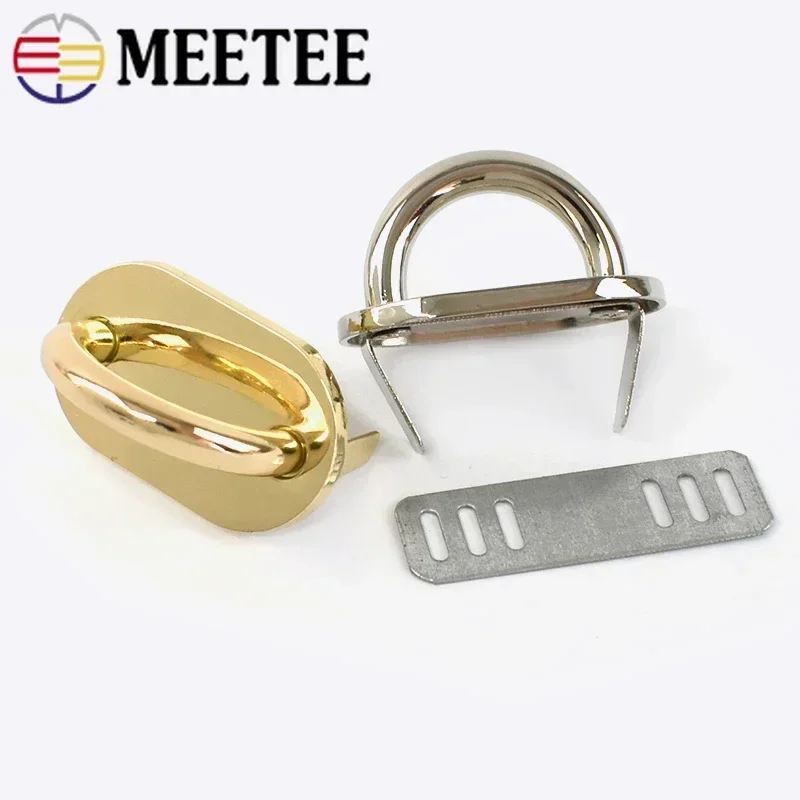 2-10Pcs 20mm Metal Ring Buckles For Bag Strap Arch Bridge Buckle Side Clip Hook Handbag Connector Clasp Loop DIY Accessories