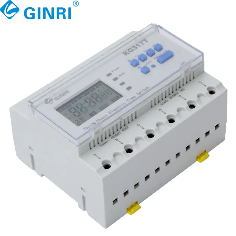 KG317T 3 Phase Time Control Switch Automatic Microcomputer Timer 380V Control Water Pump Aerator Controller