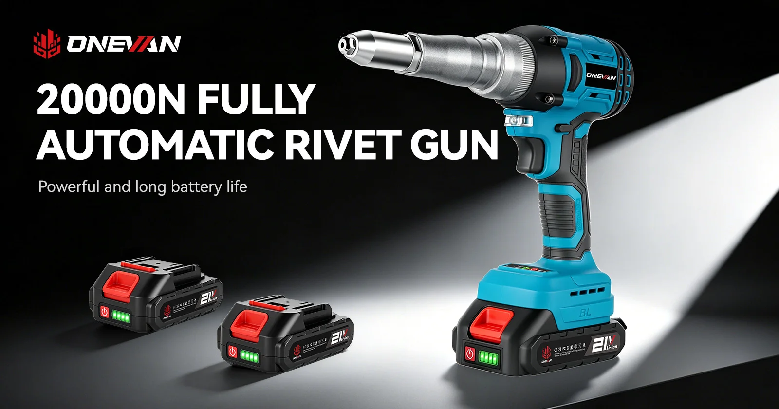 ONEVAN Bürstenlose Elektrische Nietpistole 2,4 ~ 5,0mm Bohrer Akku-nietmutterpistole Automatisches Nieten Elektrowerkzeug Für Makita Batterie Pin – Detail 3