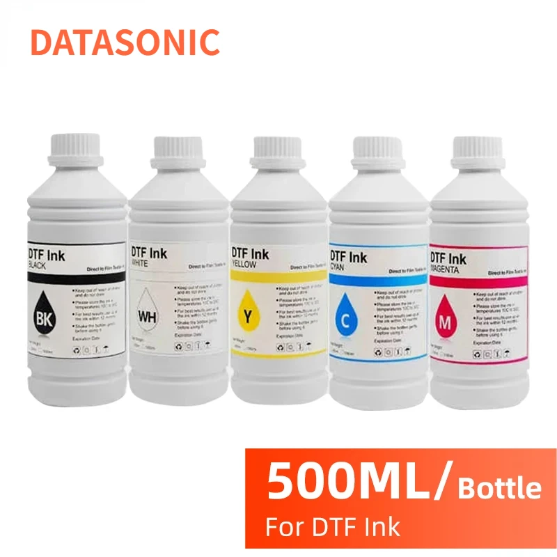 DTF INK For For Dirent printer film heat transfer for PET Film hot melt powder transfer film Textile ink DTF printing 500ML 5 co