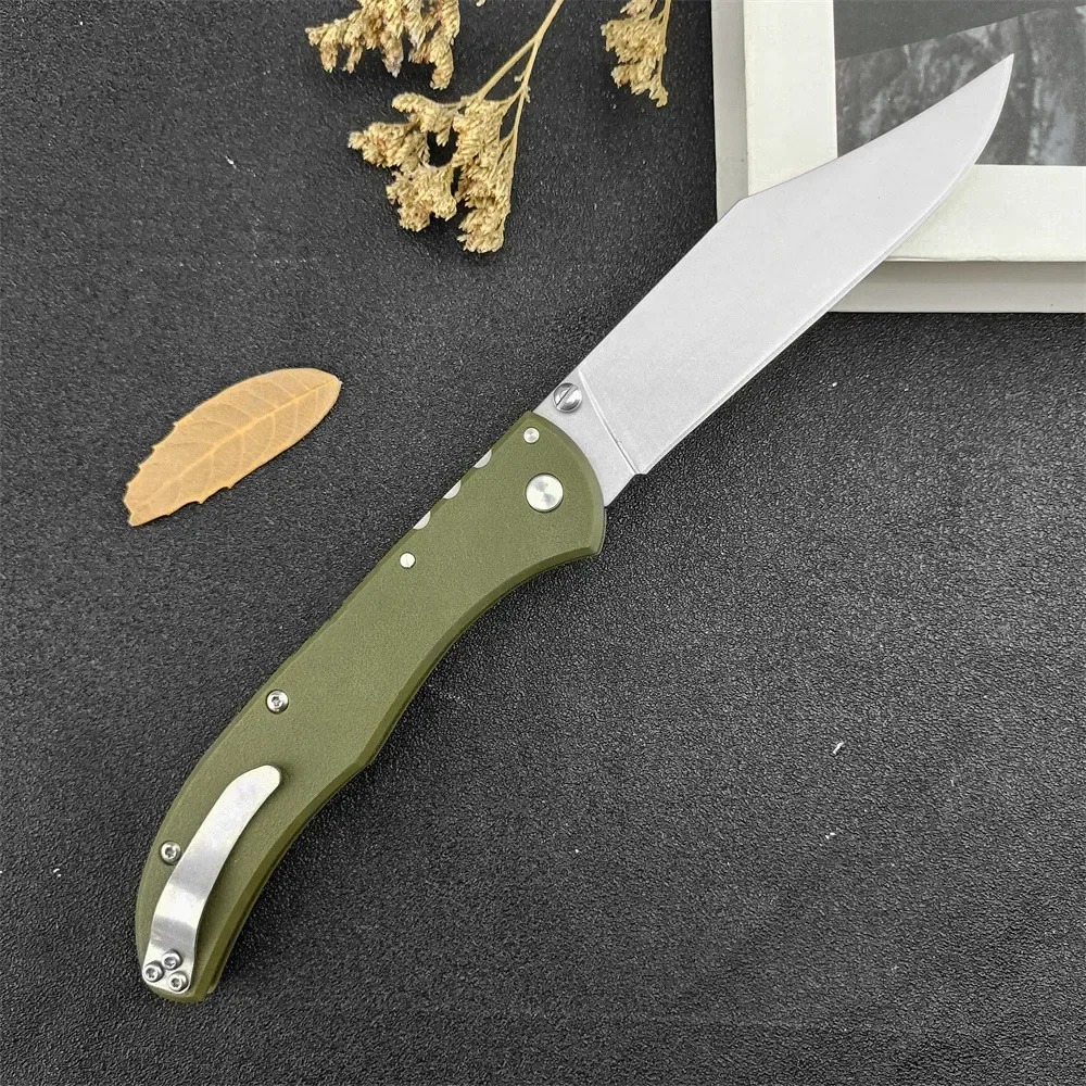 Tactical Range Boss EDC Folder 440C Stonewashed Clip Point Blade GFN Handle Everyday Carry Outdoor Utility Hunting Camping Tools