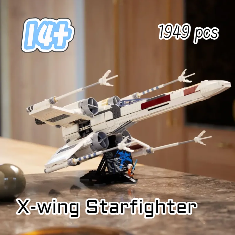 Meilleur vendeur 2738 pièces célèbre Star Battle 75355 film Moc X Wing Starfighter modèle bricolage idées créatives enfant jouet cadeau d'anniversaire