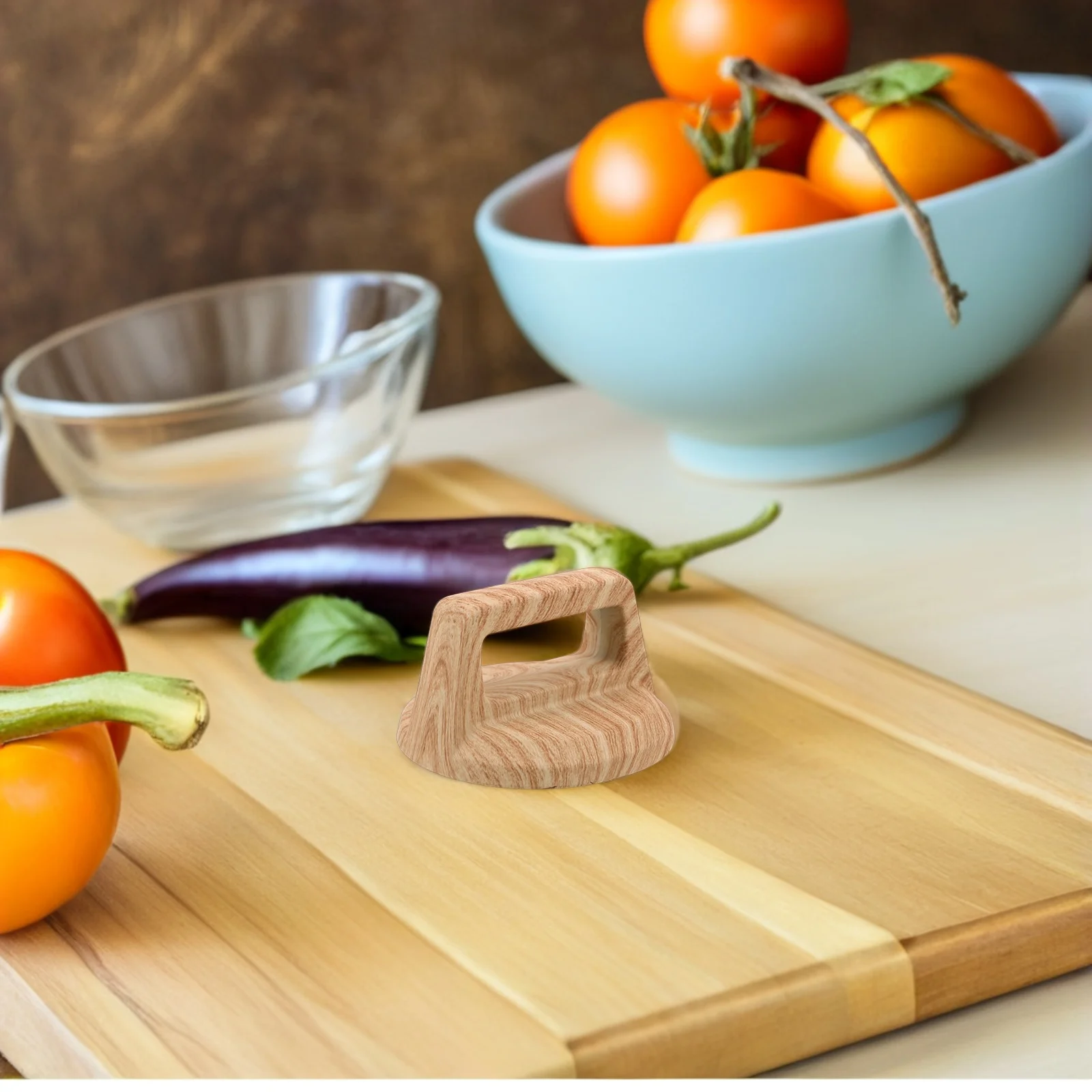 

2Pcs Pot Lid Handles Universal Replacement Wood Grain Knobs Heat Resistant Pot Lid Grip Comfortably Anti Scalding for Kitchen