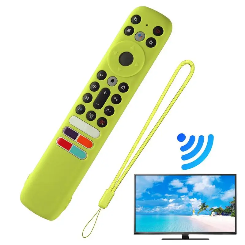 ForTCL RC902V FMR4 FAR2 FMR1 Remote Control Cover Glow In The Dark Soft Silicone Protective Sleeve Anti-drop Dustproof Case