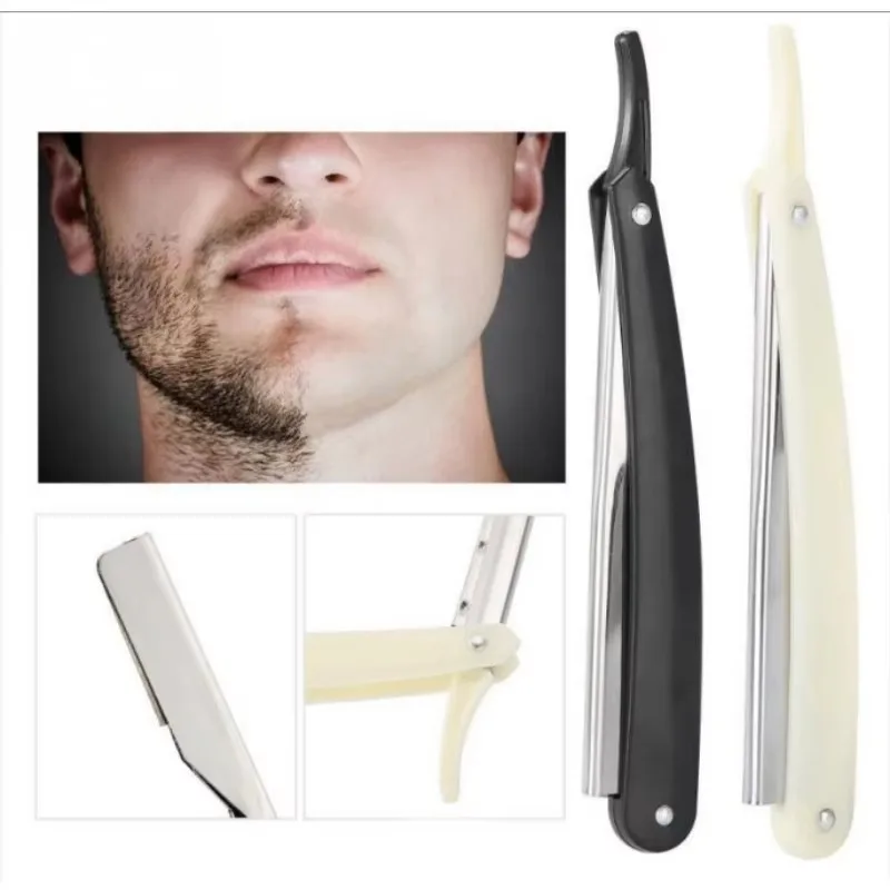 

Folding Man Manual Old-fashioned Shaver Profession Hairdresser Shaver Men's Barber Razor Haircut Tools Single-edged Blade