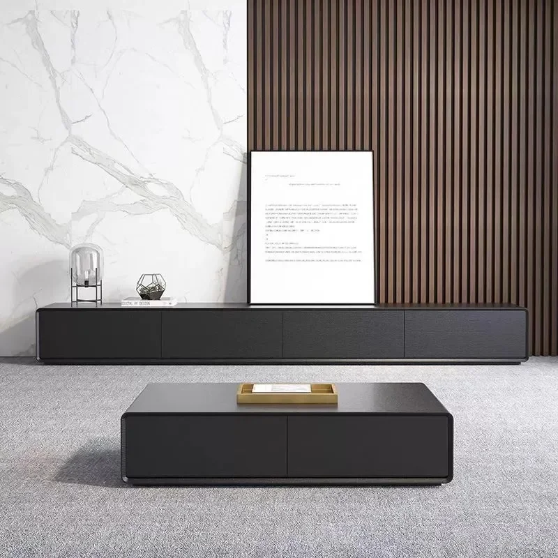 رف أرضي حامل تلفاز فندق عالمي عصري مستطيل كبير الحجم ديكور الغرفة طاولة تلفزيون أثاث صالون التلفزيون