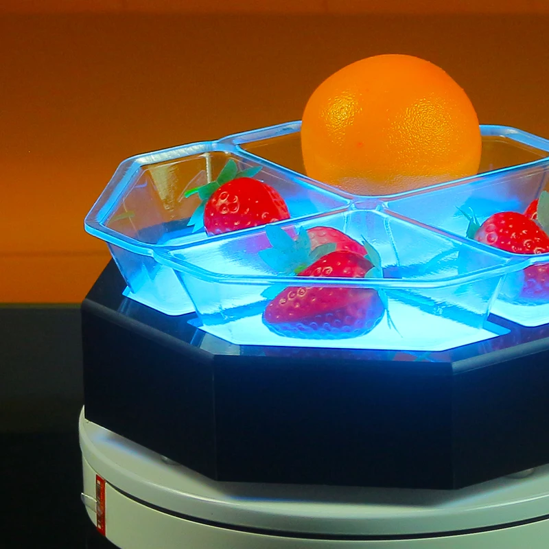 

Светодиодная светящаяся тарелка с фруктами, перезаряжаемый ночник, держатель для закусок, легко чистится для ночных клубов, баров КТВ, вечеринок, домашнего использования