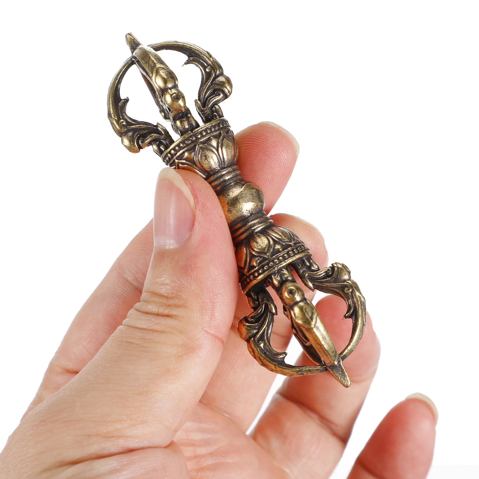 

Brass Pestle Dharma Ornament Vintage Home Decor For Office Retro Metal Craft Jewelry Making Handicraft