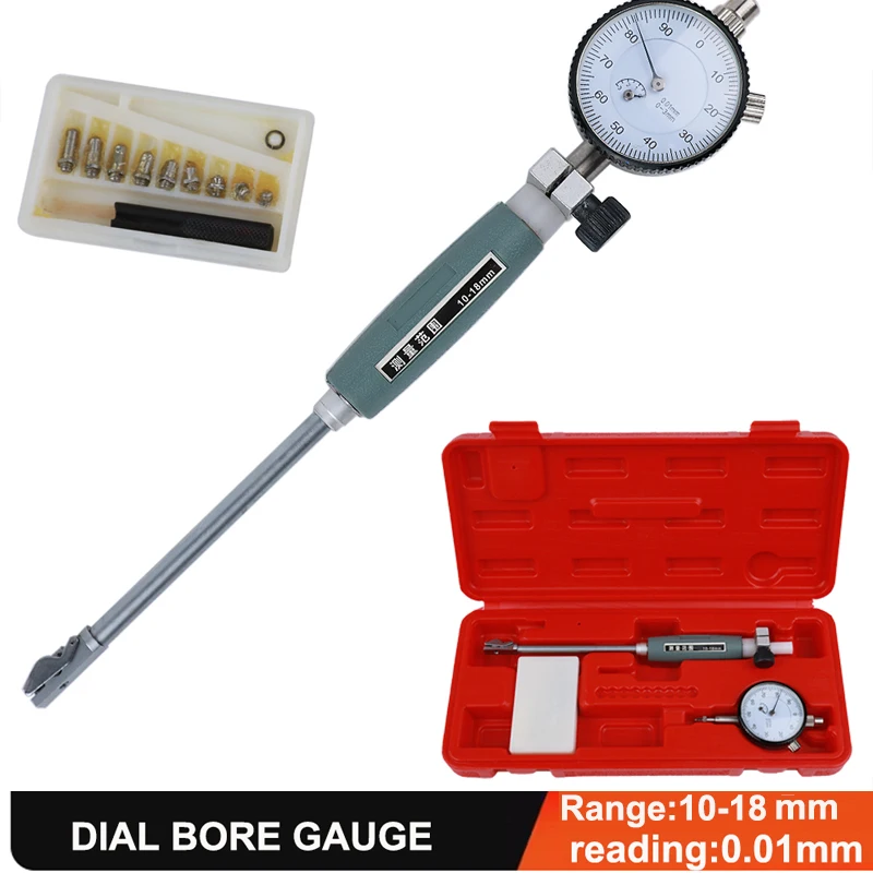 6-10 10-18 18-35 35-50 50-160mm Dial bore gauge indicator Cylinder Inner Diameter Gauge Dial Bore Inside Diameter Gage