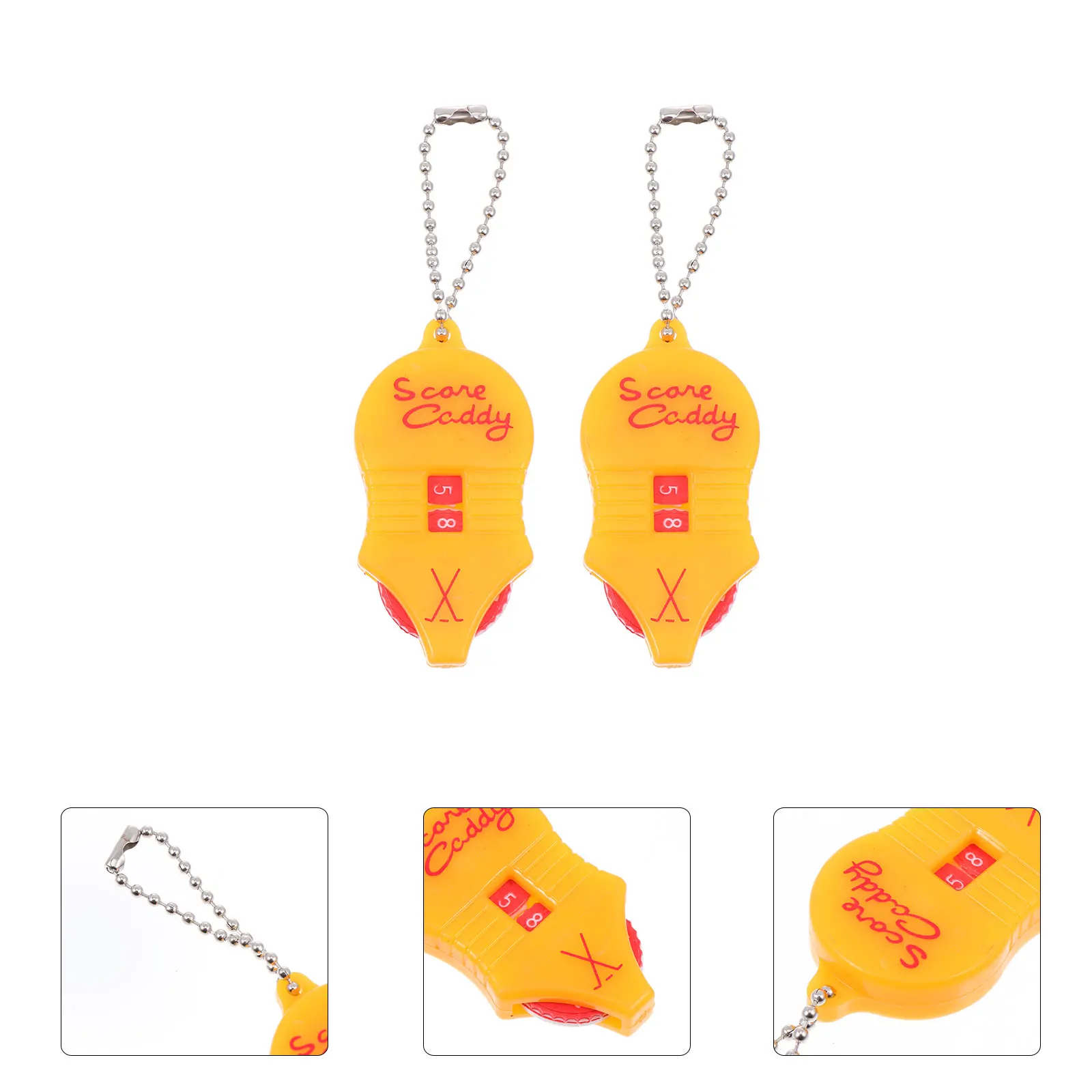 

2pcs Scoring Device Professional Mini Scorer Lightweight Accurate Portable Plastic Score Counter Outdoor Golf Scoring Tool For