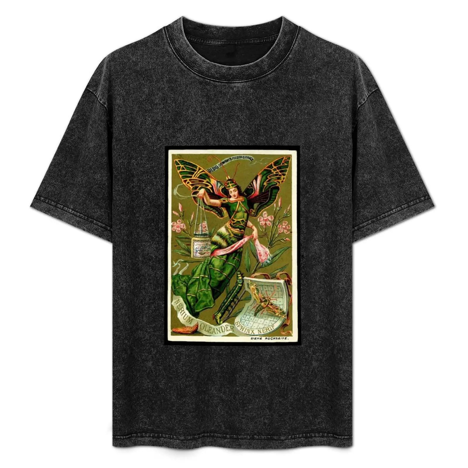 HD. A Menina Borboleta II, de Louis Hingre. Camiseta estilo Art Nouveau com design maravilhoso de 1900, camiseta esportiva básica de manga curta