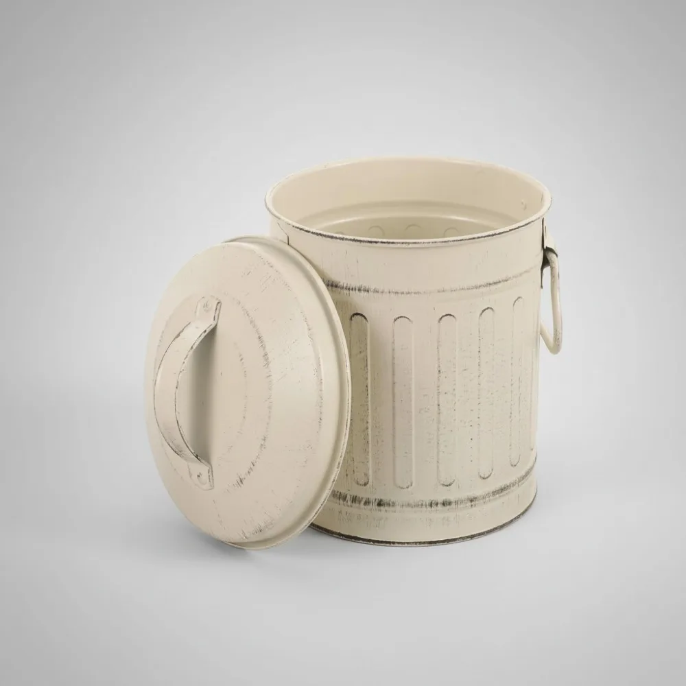 

Stainless Steel Burn Barrel Incinerator Cage with Lid - Garden Waste Trash Leaf Bonfire Ash Bucket (7.47X5.11X5.11 Inch)