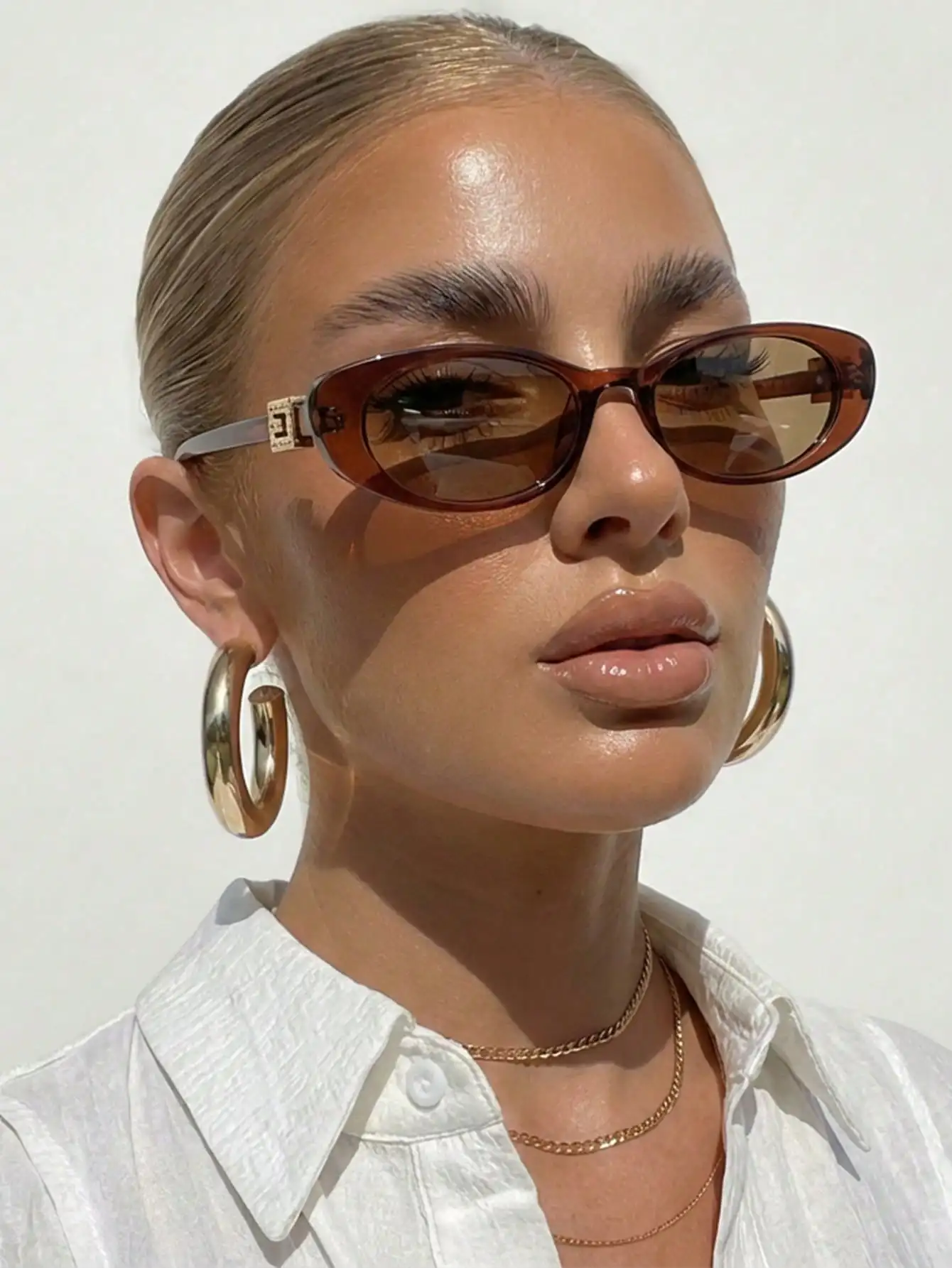 1pair Women Plastic Frame Casual Style Classic Modern Simple Style Basic All-Match Fashion Eyeglasses For Street Snap,Daily Life,Back-To-School Essentials,Business Casual Woman Accessories sc260429065563157857272