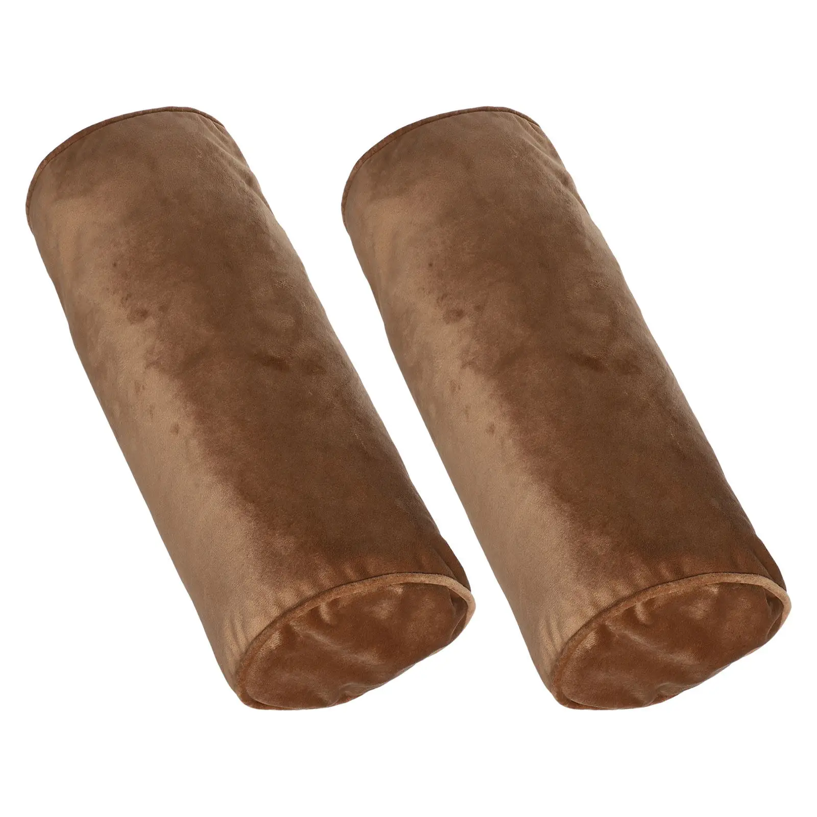 Neck Roll Pillow Covers 2 Pack Soft Cylinder Bolster Cases Hidden Zipper Boho Decor for Bedroom Spa