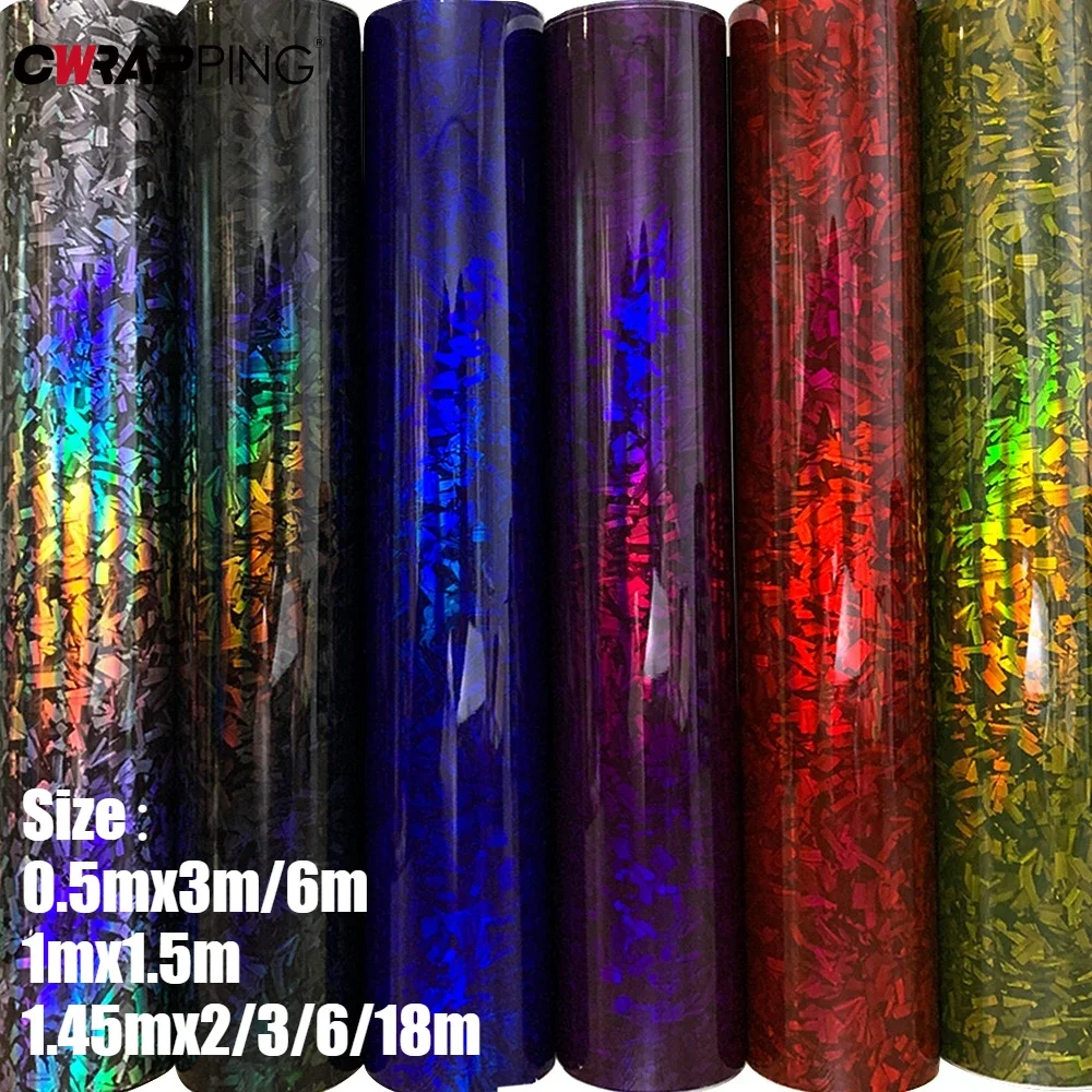 PET Sticker for Car Film Covering Laser Motorcycle Adhesive Vinyl Wrapping Air Release Waterproof Wrap Foil Car Stickers Decals
