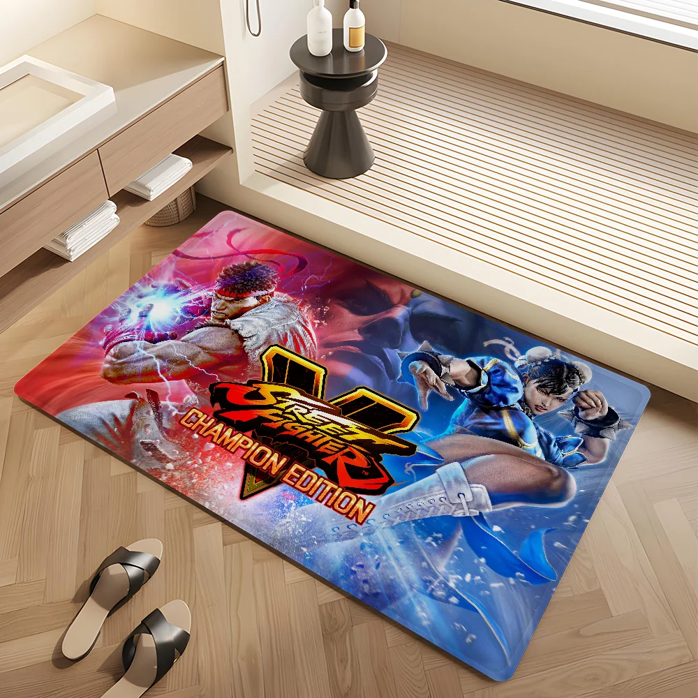 Street Fighter Game Gamer Floor Carpet Nordic Style Home Doormat Bathroom-Toilet Mats Bedroom Hotel Decor Mat